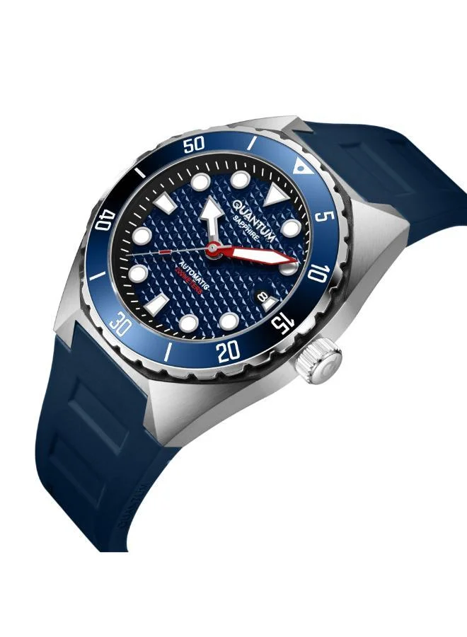 كوانتوم Men's Silicone Analog Watch BAR1213.399 - 43 mm